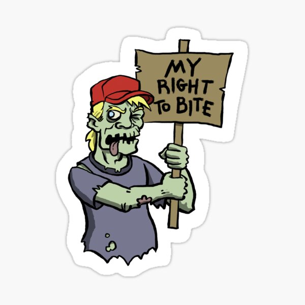 My Right to Bite Sticker