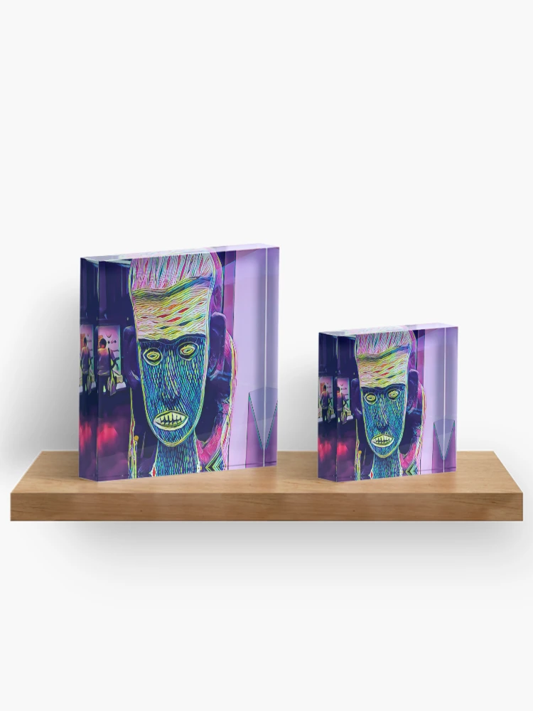 Thumbnail 3 of 5, Acrylic Block, African Mask designed and sold by RandaRubyRed.