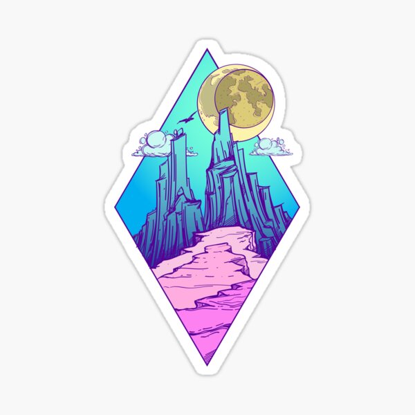 Mountain peak Sticker