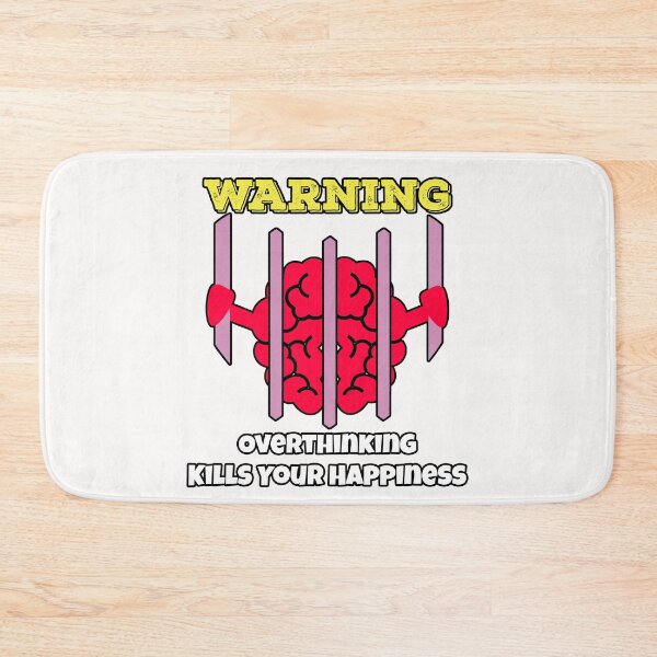 Item preview, warning overthinking kills your happiness designed and sold by storefoxmix.