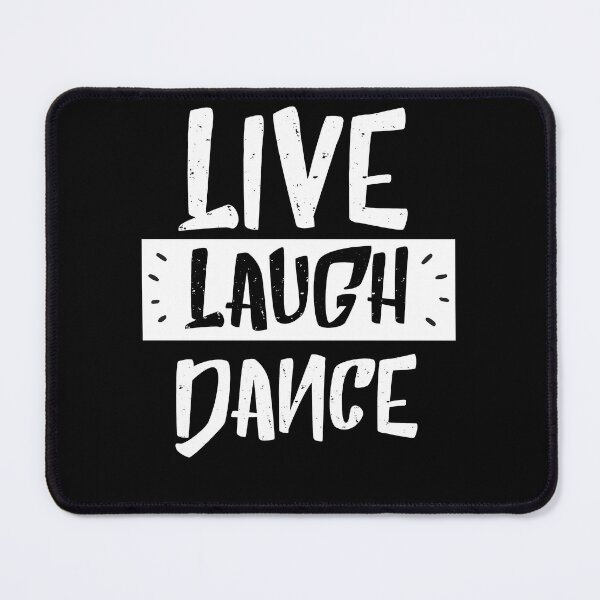 Item preview, live laugh dance - inspirational black & white designed and sold by vooART.