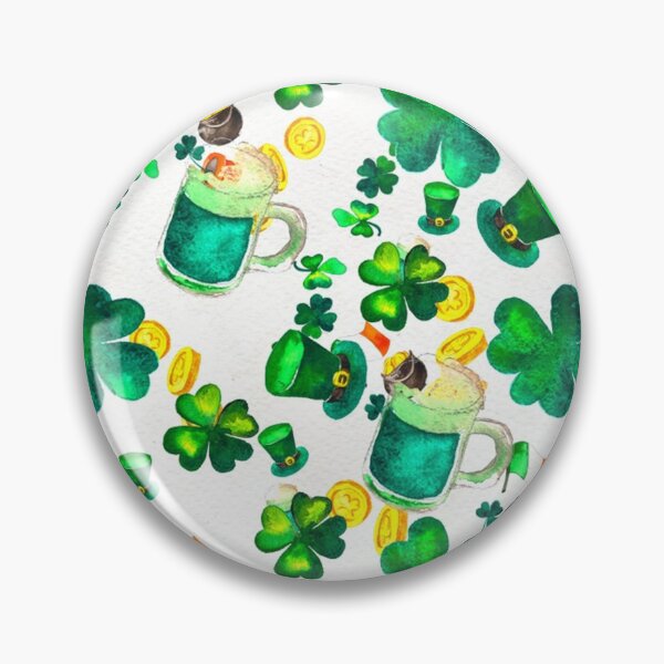 Item preview, Irish Ireland St Patrick's Patricks Day Shamrock Lucky Clover Flag Colors designed and sold by Spaceshipsells.