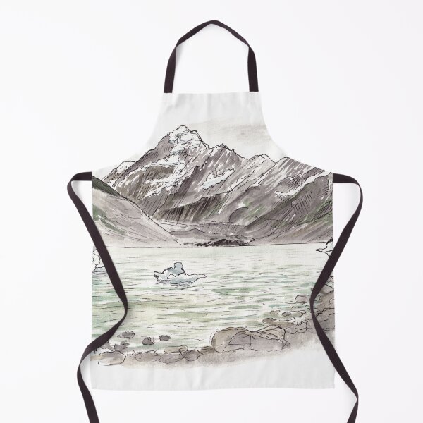 Item preview, Aoraki Mt Cook Watercolour designed and sold by Tom Napper Design.