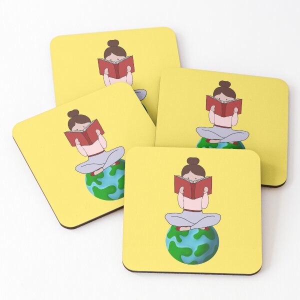 Item preview, The World Belongs To Those Who Read  - girl reading a book  designed and sold by Fatamimosh.