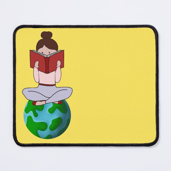 Item preview, The World Belongs To Those Who Read  - girl reading a book  designed and sold by Fatamimosh.