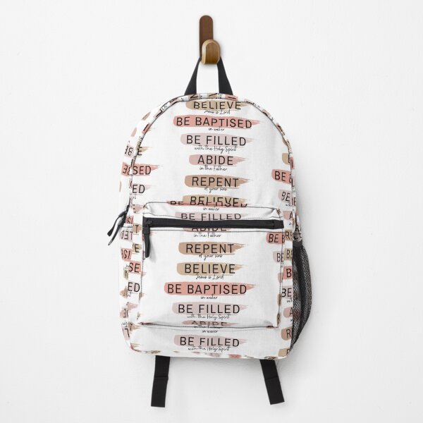 Item preview, Repent Believe Be baptised Be filled Abide- brown/pinks centred designed and sold by EdenAndOlive.