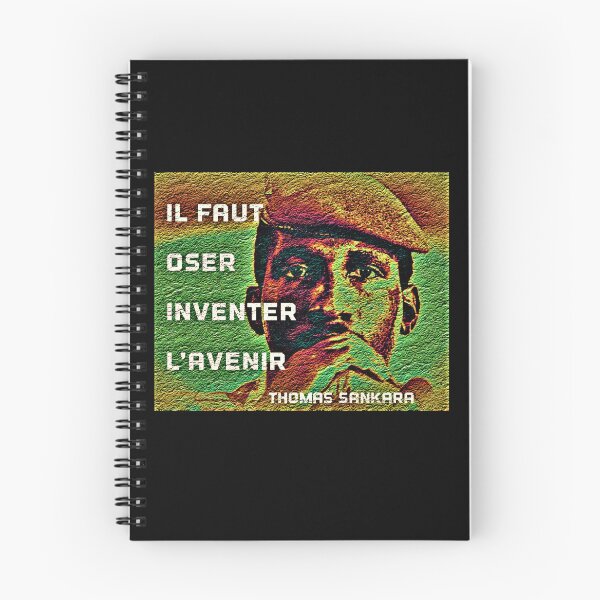 Aperçu de l'œuvre Thomas Sankara - Citation : "Il faut oser inventer le futur" créée et vendue par Tony Cisse.