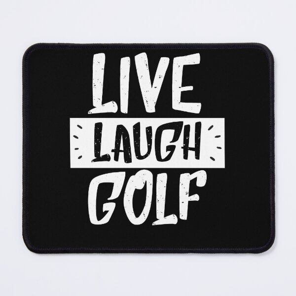 Item preview, live laugh golf - inspirational black & white designed and sold by vooART.