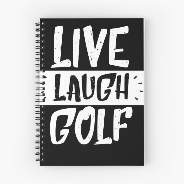 Item preview, live laugh golf - inspirational black & white designed and sold by vooART.