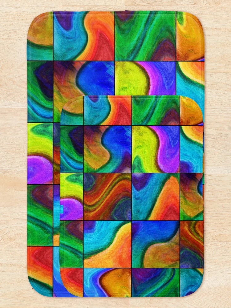 Thumbnail 5 of 6, Bath Mat, patchwork designed and sold by Reflection of You.
