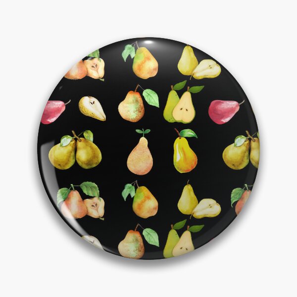 Item preview, Vintage Watercolor Pear Fruit on Black designed and sold by silviaol.