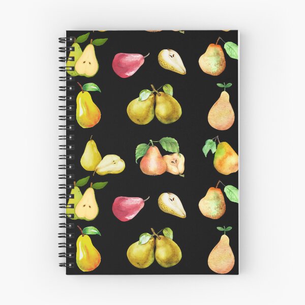 Item preview, Vintage Watercolor Pear Fruit on Black designed and sold by silviaol.
