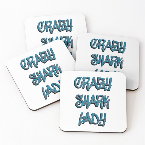 Item preview, Crazy Shark Lady designed and sold by EmmaAtTheMovies.