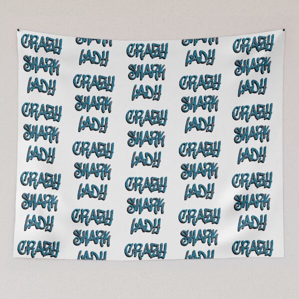 Item preview, Crazy Shark Lady designed and sold by EmmaAtTheMovies.