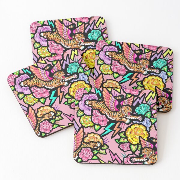 Item preview, flying tiger floral designed and sold by beesocks.