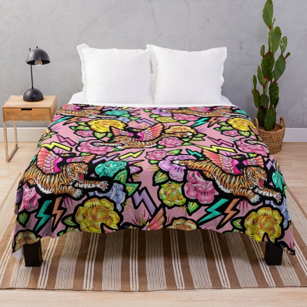 Item preview, flying tiger floral designed and sold by beesocks.
