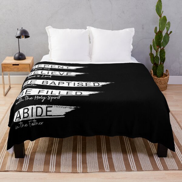 Item preview, Repent Believe Be baptised Be filled Abide- black designed and sold by EdenAndOlive.