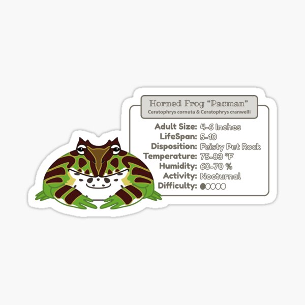 Item preview, Fantasy Pacman Frog (Green) - Info - Imperial designed and sold by TheFrogWrangler.