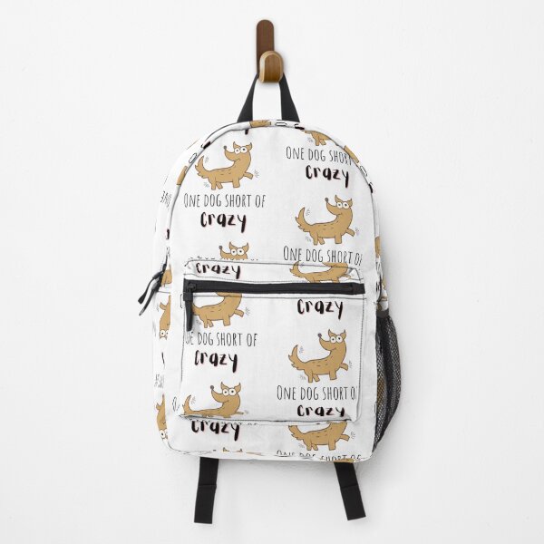 Item preview, One dog short if crazy | crazy dog person designed and sold by Vicsdesignsart.