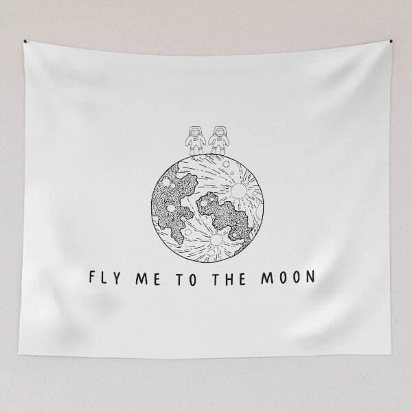 Item preview, Fly Me to the Moon designed and sold by ProgScriptArt.