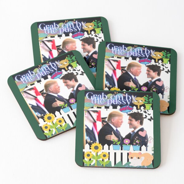 Item preview, Grab Em By The PussyCat-Donald and Trudeau designed and sold by ChristabellaWwMS.