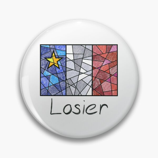 Item preview, Acadian Flag pastel mosaic Losier - Drapeau acadien mosaïque pastel vitrail Losier  designed and sold by ColoursOfFrance.