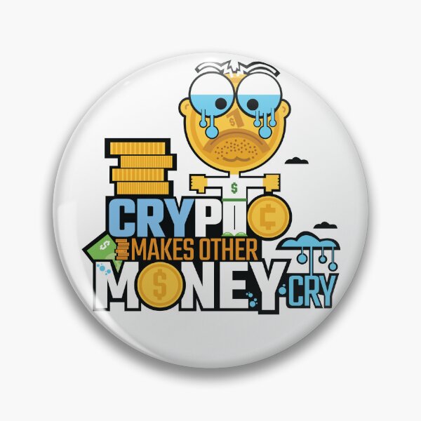 Item preview, Crypto Makes Other Money Cry Funny Joke tshirt Dollar Coin Crying Animation Fan Art designed and sold by doseofwin.