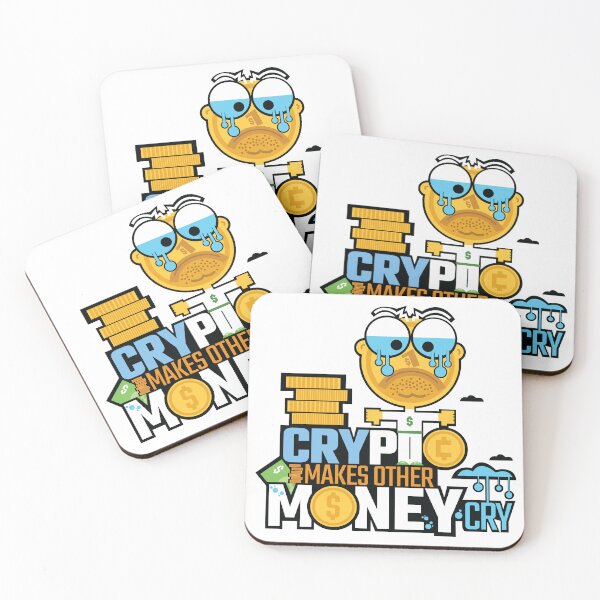 Item preview, Crypto Makes Other Money Cry Funny Joke tshirt Dollar Coin Crying Animation Fan Art designed and sold by doseofwin.