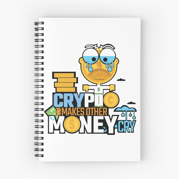 Item preview, Crypto Makes Other Money Cry Funny Joke tshirt Dollar Coin Crying Animation Fan Art designed and sold by doseofwin.