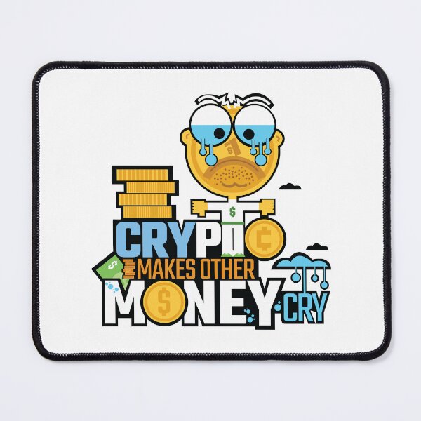 Item preview, Crypto Makes Other Money Cry Funny Joke tshirt Dollar Coin Crying Animation Fan Art designed and sold by doseofwin.