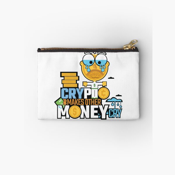 Item preview, Crypto Makes Other Money Cry Funny Joke tshirt Dollar Coin Crying Animation Fan Art designed and sold by doseofwin.