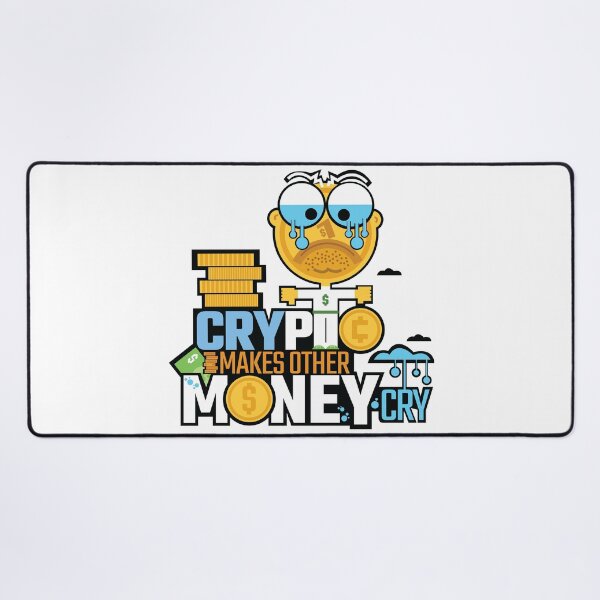 Item preview, Crypto Makes Other Money Cry Funny Joke tshirt Dollar Coin Crying Animation Fan Art designed and sold by doseofwin.