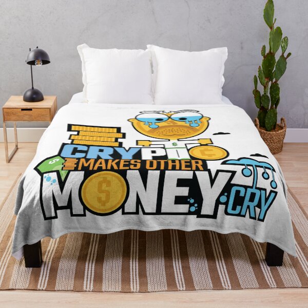 Item preview, Crypto Makes Other Money Cry Funny Joke tshirt Dollar Coin Crying Animation Fan Art designed and sold by doseofwin.