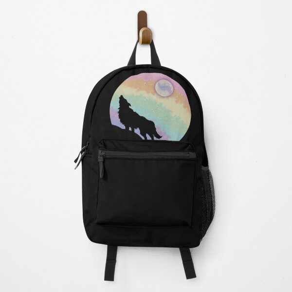 Item preview, Wolf In Front Of Rainbow Galaxy designed and sold by BlueLocketeer.