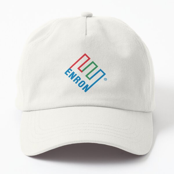 Enron Logo Hat Embroidered Trucker Cap - Defunct Finance Company - Corporate Humor Dad Hat