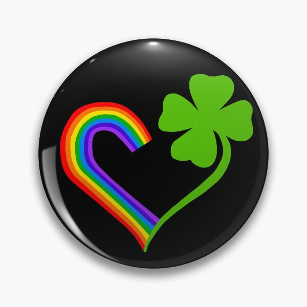 Item preview, Clover Rainbow Pride Irish Heart  designed and sold by Deborah Camp.