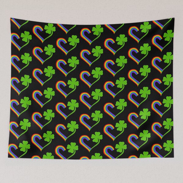 Item preview, Clover Rainbow Pride Irish Heart  designed and sold by Deborah Camp.