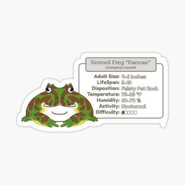 Item preview, Pacman Frog (Green) - Info - Imperial designed and sold by TheFrogWrangler.