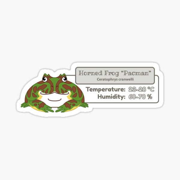 Item preview, Pacman Frog (Green) - Simple Info - Metric designed and sold by TheFrogWrangler.