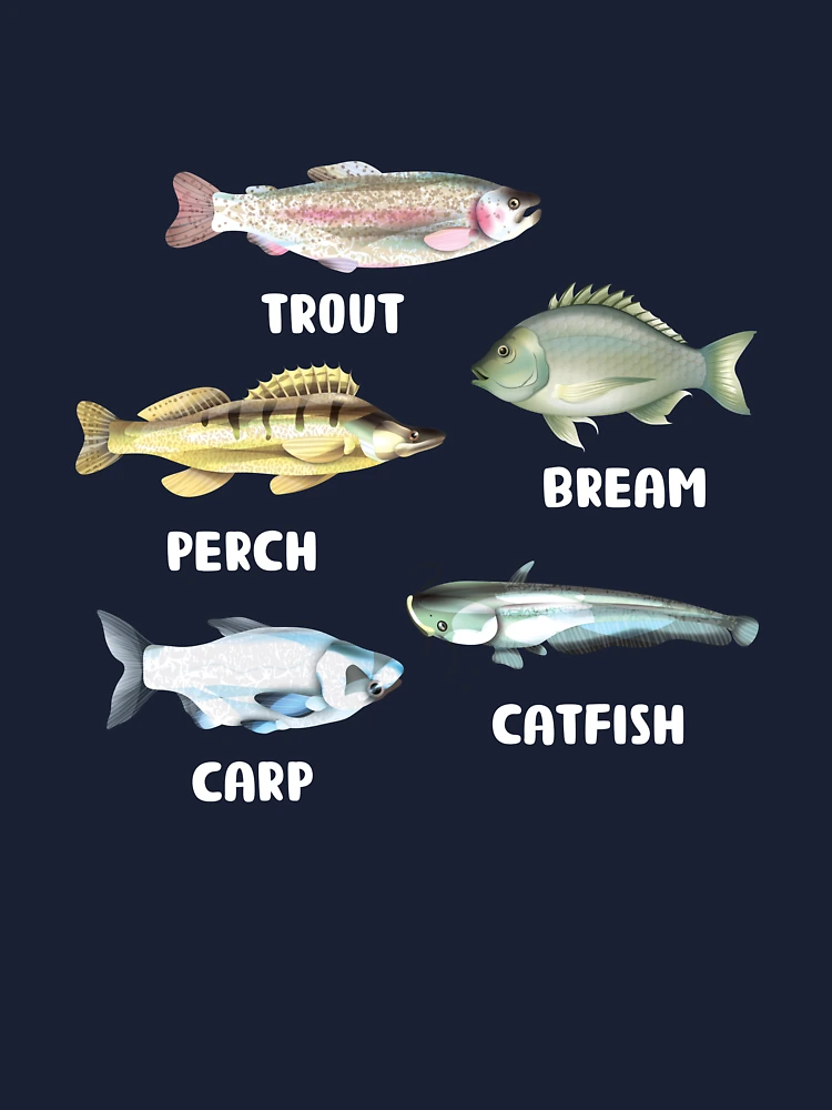 Types of Trout Fish Species Fishing Fisher Gifts' Kids' T-Shirt