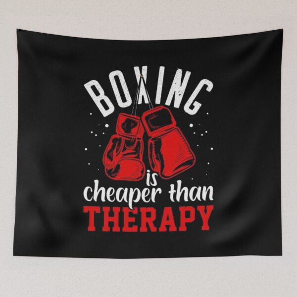 Item preview, Boxing It's Cheaper Than Therapy Boxing Lover designed and sold by StoreRahhal.