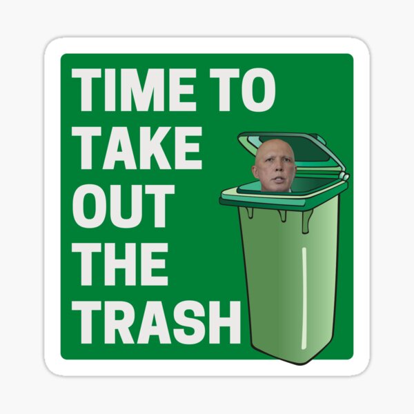 Trash Talk Funny Garbage Bin Pun Sticker