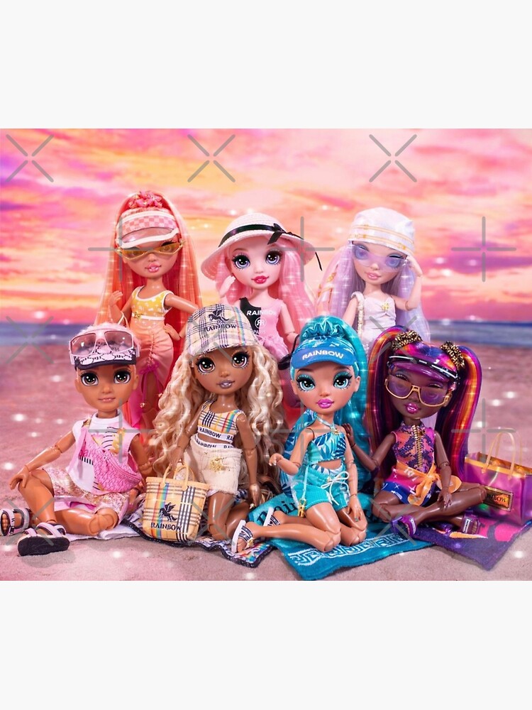Rainbow High Dolls Invitation - Rainbow High Dolls Birthday – Cute