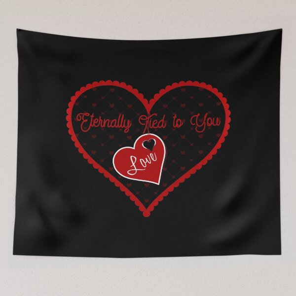 Item preview, Eternally Tied to You (Red on Black) designed and sold by PawsitiveMum.