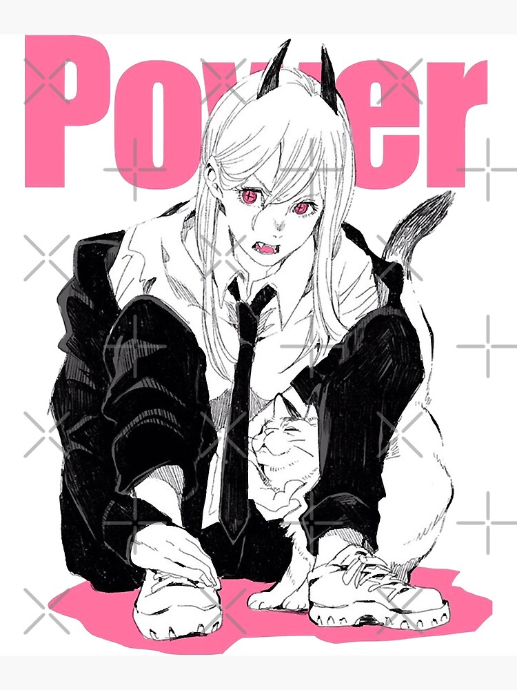 "Mens Best Chainsaw Man Power Gun Fiend Gifts For Movie Fans" Poster by