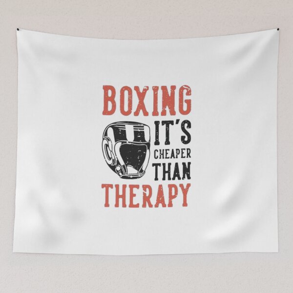 Item preview, Boxing It's Cheaper Than Therapy Boxing Lover designed and sold by StoreRahhal.