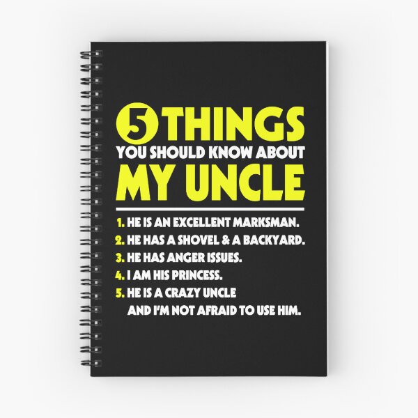 Item preview, 5 Things You Should Know about my Uncle  designed and sold by Kacllis9800.