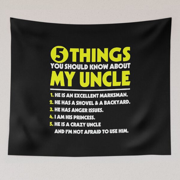 Item preview, 5 Things You Should Know about my Uncle  designed and sold by Kacllis9800.