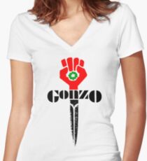 Gonzo Is Off The Wall - ONE:Print Women's Fitted V-Neck T-Shirt
