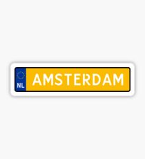 Amsterdam Kenteken Sticker